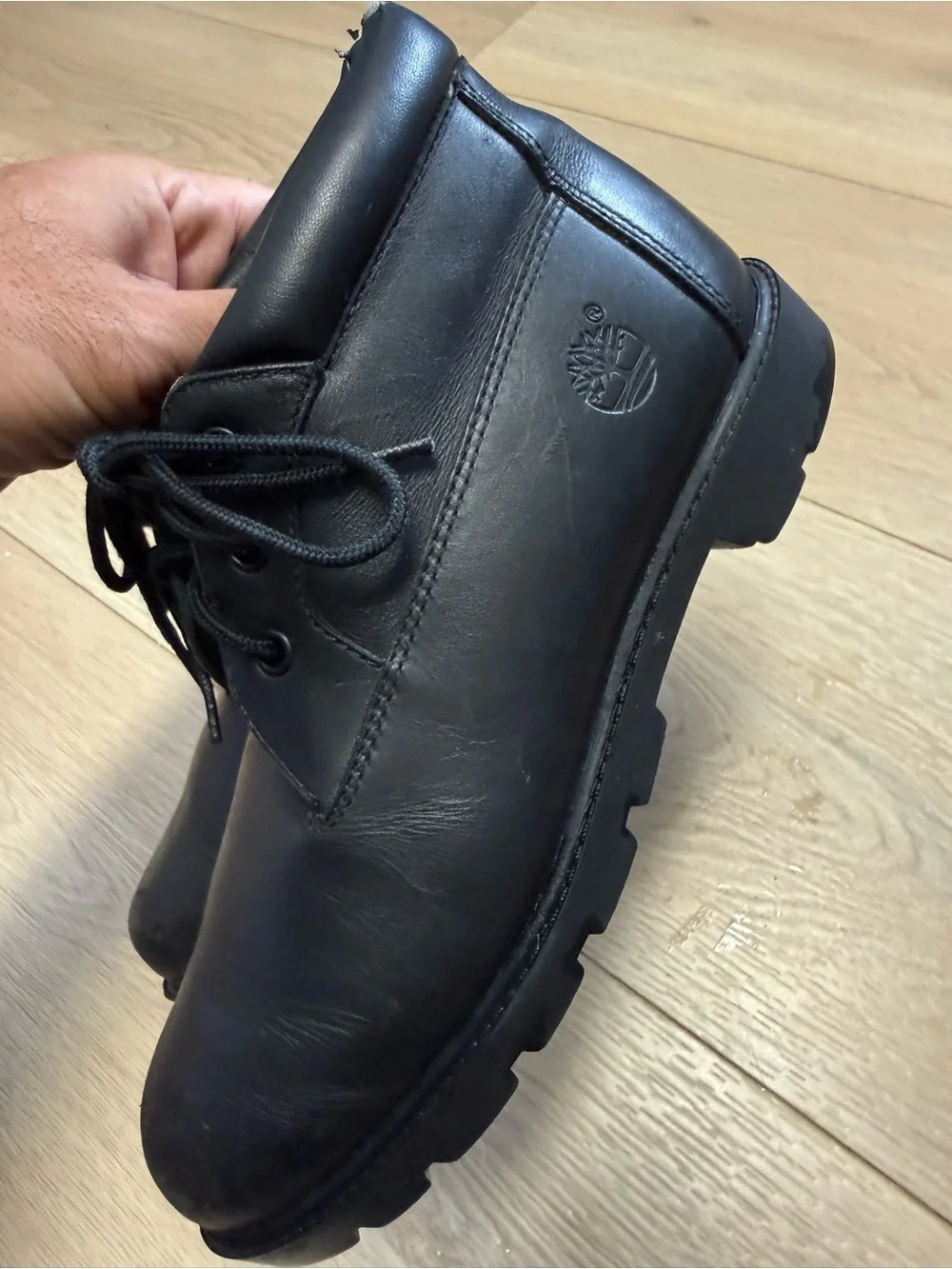 Timberland 1973 Newman Black Leather Waterproof Chukka Boots Men’s Size 6M